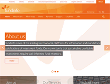 Tablet Screenshot of about.fundinfo.com